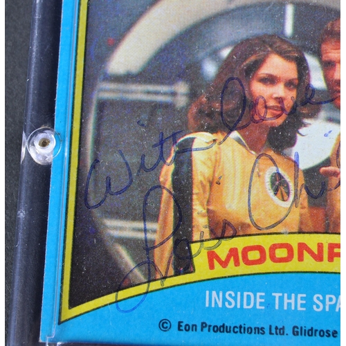 323 - James Bond 007 - Lois Chiles (Holly Goodhead) - autographed original vintage 1979 Glidrose made Moon... 