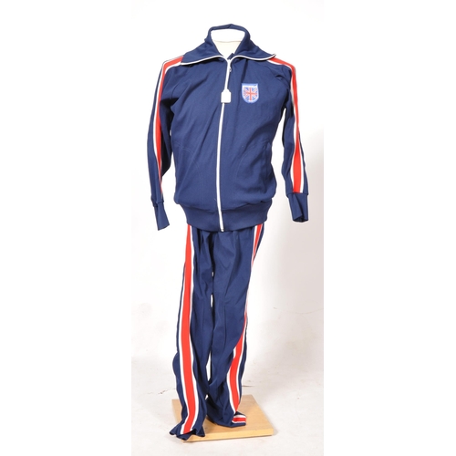 325 - The Who - Keith Moon - Moon's personally owned and worn 1970s tour tracksuit. Blue, with red and whi... 