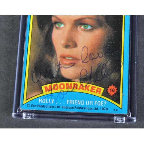 327 - James Bond 007 - Lois Chiles (Holly Goodhead) - autographed original vintage 1979 Glidrose made Moon... 