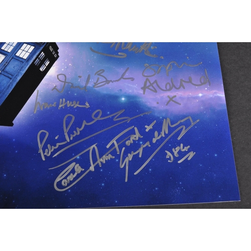 330 - Doctor Who - a multi-signed large format 16x12