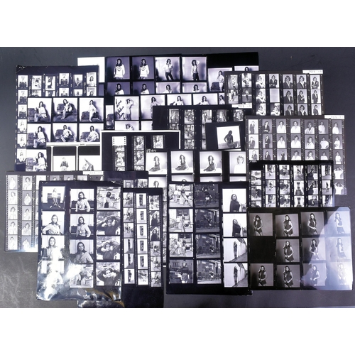 35 - From The Collection Of Valerie Leon - a large collection of x21 vintage modelling contact sheets. c1... 