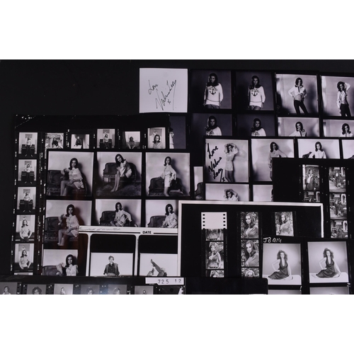 35 - From The Collection Of Valerie Leon - a large collection of x21 vintage modelling contact sheets. c1... 