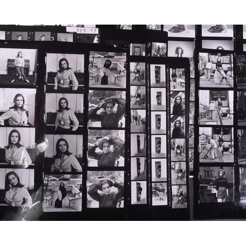 35 - From The Collection Of Valerie Leon - a large collection of x21 vintage modelling contact sheets. c1... 