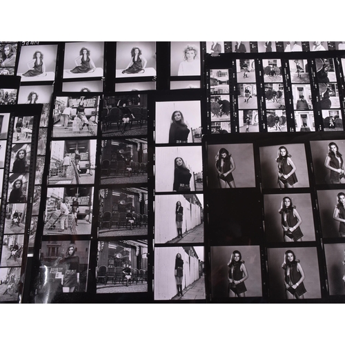 35 - From The Collection Of Valerie Leon - a large collection of x21 vintage modelling contact sheets. c1... 