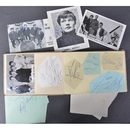 350 - Music Autographs - a unique collection of 1960s music related autographs, all personally obtained by... 