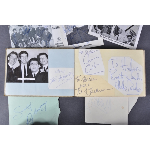 350 - Music Autographs - a unique collection of 1960s music related autographs, all personally obtained by... 