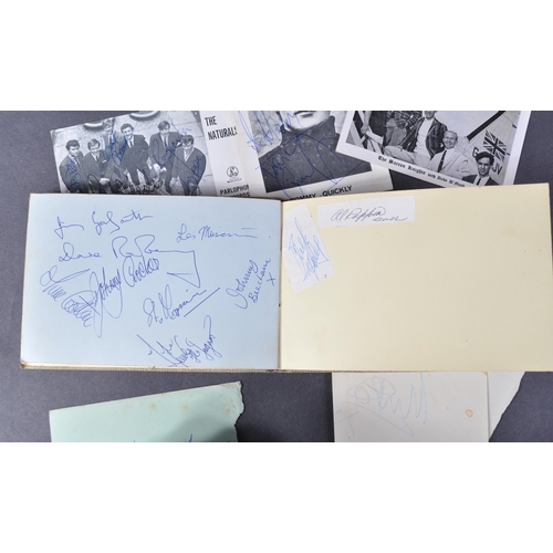 350 - Music Autographs - a unique collection of 1960s music related autographs, all personally obtained by... 