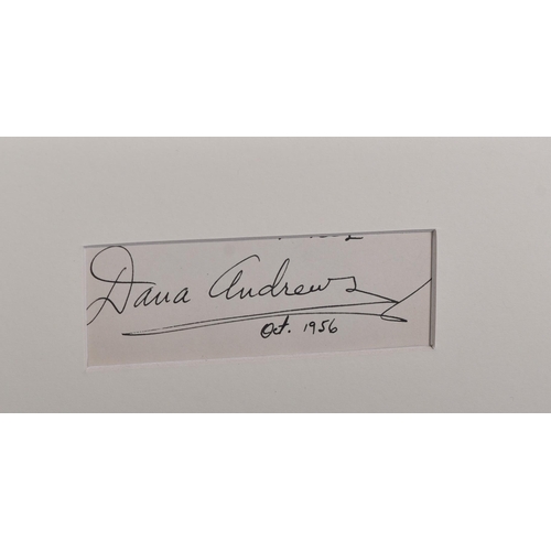 355 - Autographs - Classic Hollywood - a collection of x3 mounted autographs from classic Hollywood actors... 