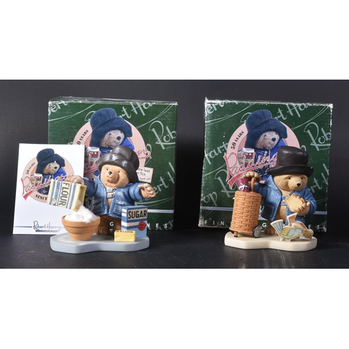 44 - Paddington – Robert Harrop – x2 figurines: PB02 Paddington Bakes A Cake and PB03 Paddington Feeds Th... 