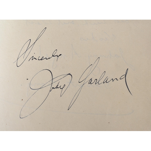 50 - Autographs - a 1950s autograph album containing a number of autographs. Filled with signatures from ... 