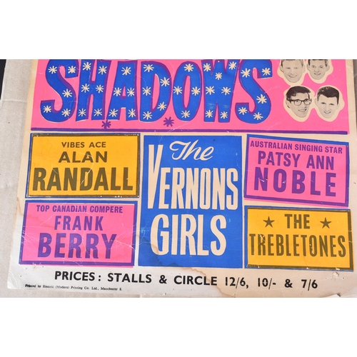 62 - Cliff Richard & The Shadows - an original early 1960s showcard advertising a concert at the ABC Thea... 