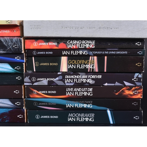 7 - James Bond 007: A large collection of James Bond books by Ian Fleming published by Penguin. Title to... 