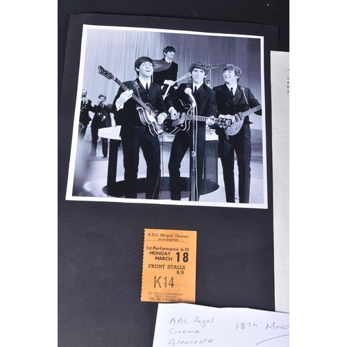 79 - The Beatles - an original ticket stub from a Beatles performance at the ABC Regal Cinema in Gloucest... 