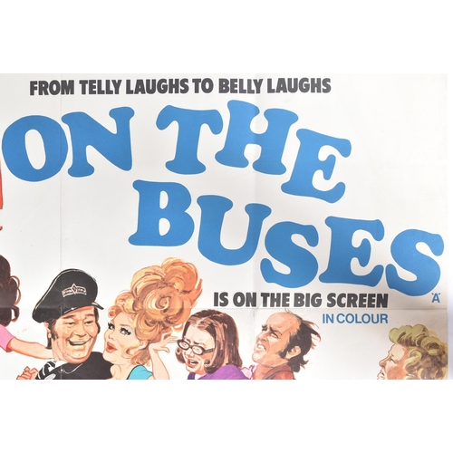 80 - On The Buses (1971 Hammer Productions) - original British quad cinema advertising poster. Artwork by... 