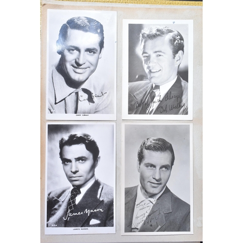 86 - Autographs - a c1950s classic Hollywood actors / actresses photograph album, many signed with facsim... 