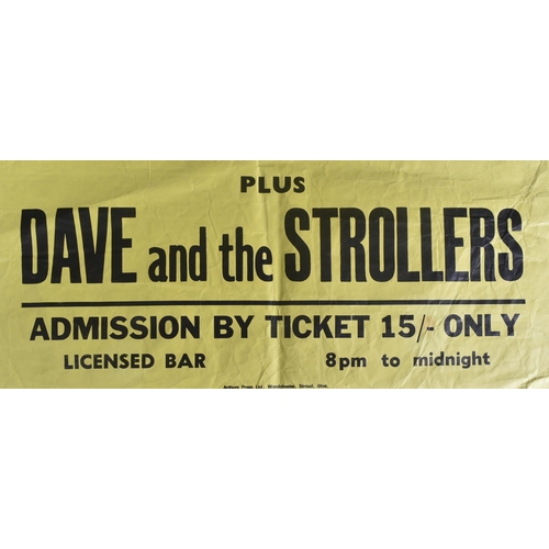 94 - Music Poster - ' The Animals plus Dave And The Strollers ' - November 27th 1965 at Rhodes Centre, Bi... 