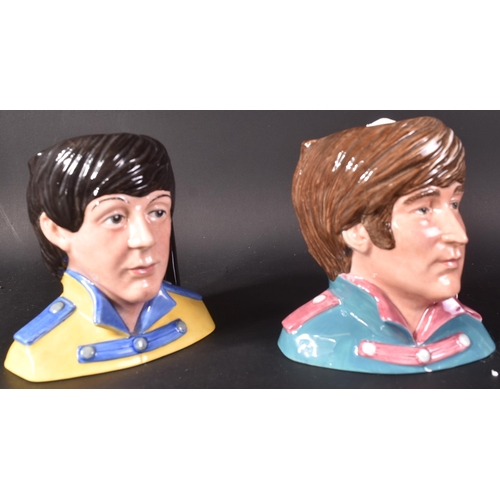 96 - The Beatles - Royal Doulton - ceramic characters of Paul McCartney and John Lennon by Stanley James ... 