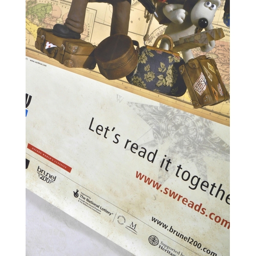 99 - Wallace & Gromit - Aardman Animations - The Great Reading Adventure - an original large format 'bus ... 