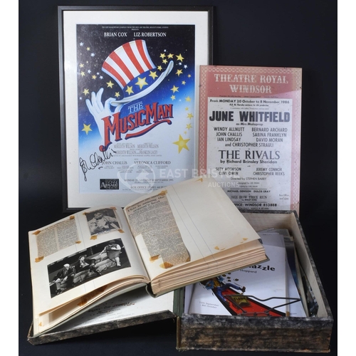 101 - Estate Of John Challis - Theatre - Challis' collection of theatre memorabilia relating to his own pe... 