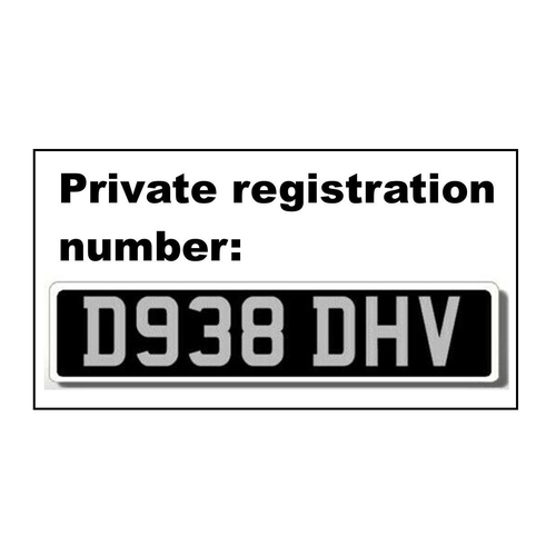 112 - Only Fools & Horses - D938 DHV - Private Registration Number - the closest available registration nu... 