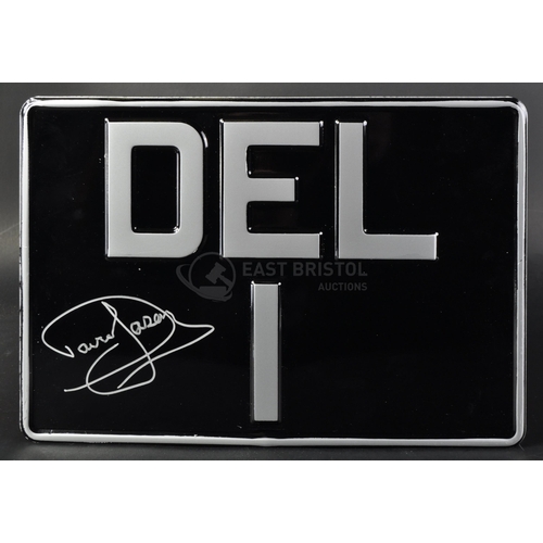 118 - Only Fools & Horses - a ' DEL I ' black and silver number plate, as seen on Del's Rolls Royce in the... 