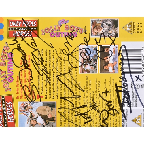 124 - Only Fools & Horses - The Jolly Boys' Outing (1989 Christmas Special) - multi-signed autographed VHS... 