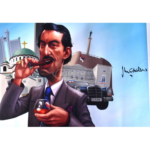 139 - Estate Of John Challis - Boycie In Belgrade - a large format digital artwork print featuring the ima... 