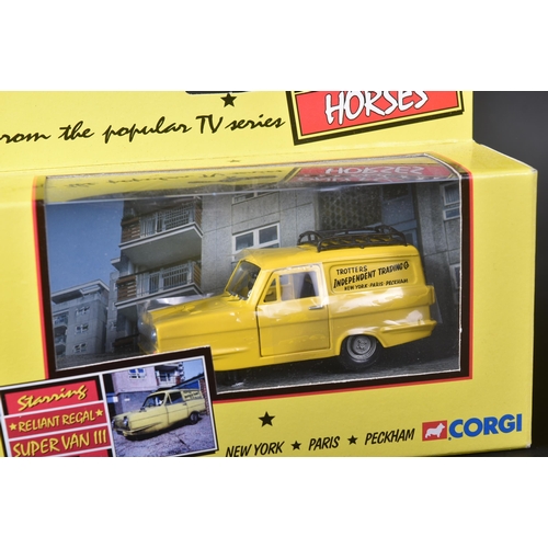 161 - Only Fools & Horses - Reliant Regal Supervan III - two boxed diecast models of the famous 'Trotter V... 