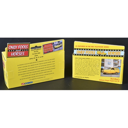 161 - Only Fools & Horses - Reliant Regal Supervan III - two boxed diecast models of the famous 'Trotter V... 