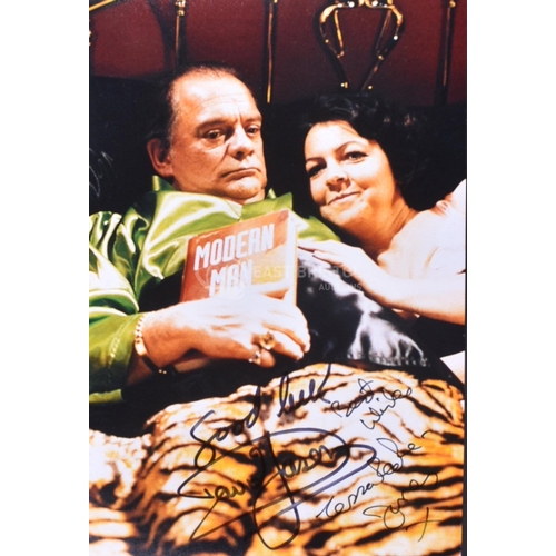 174 - Only Fools & Horses - Sir David Jason (Del) & Tessa Peake Jones (Raquel) dual signed 9x6