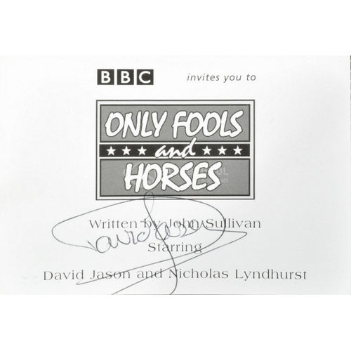 212 - Only Fools & Horses - an original BBC issued Recording Ticket for the 2001-2003 Christmas Special ep... 