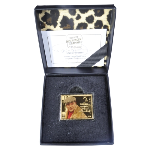 218 - Only Fools & Horses - Royal Mail - a limited edition commemorative gold plated stamp featuring Del B... 