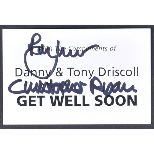 34 - Only Fools & Horses - The Driscoll Brothers - autographed mock business card, signed by actors Roy M... 