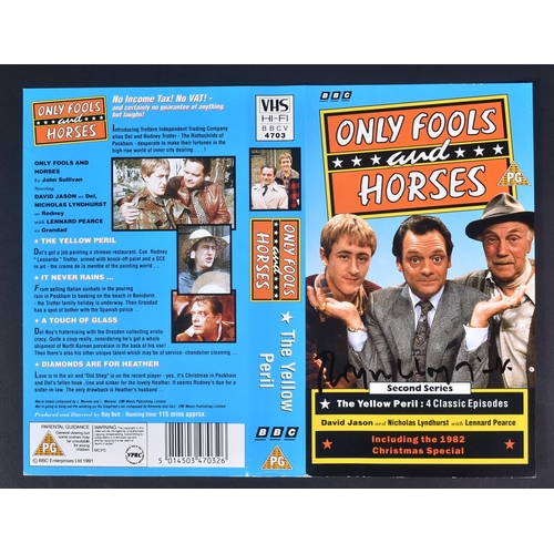 37 - Only Fools & Horses - Roger Lloyd Pack (1944-2014 - Trigger) - autographed 'The Yellow Peril' VHS co... 