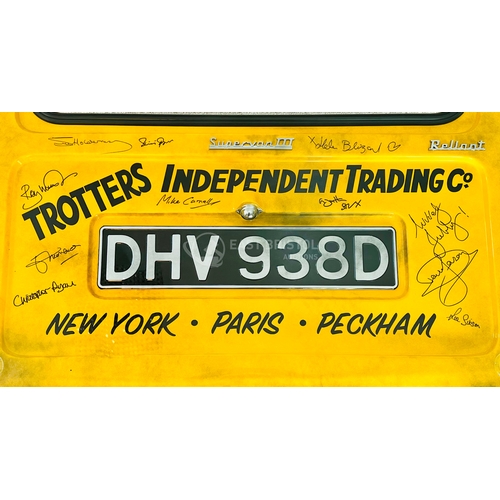 7 - Only Fools & Horses - Trotter Door - autographed Trotter Van rear door, signed by sixteen members of... 