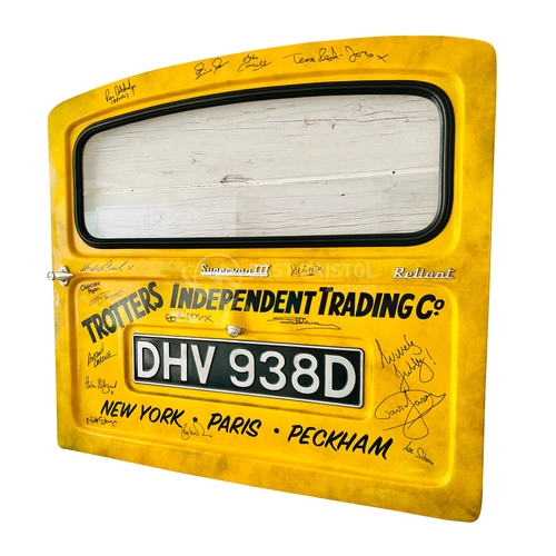 7 - Only Fools & Horses - Trotter Door - autographed Trotter Van rear door, signed by sixteen members of... 