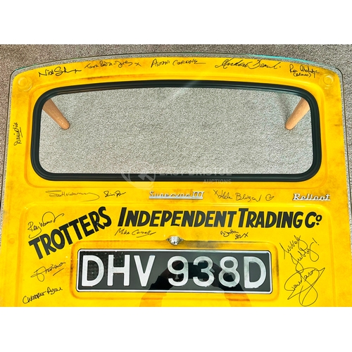 7 - Only Fools & Horses - Trotter Door - autographed Trotter Van rear door, signed by sixteen members of... 