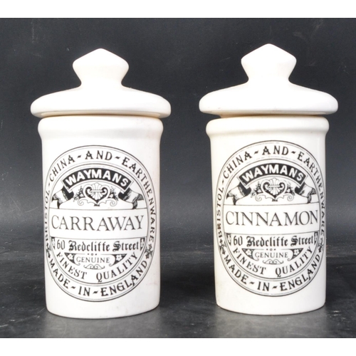 608 - An assortment of four vintage 20th century Wayman's Genuine Finest Quality Bristol China and Earthen... 