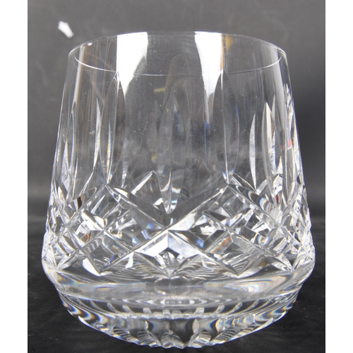 635 - A set of six vintage 20th century Waterford Crystal 'Lismore' whiskey cut glass drinking glasses. Ea... 