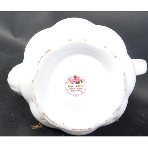 636 - Royal Albert bone china England - Lavender rose pattern - A vintage 20th Century bone china tea serv... 