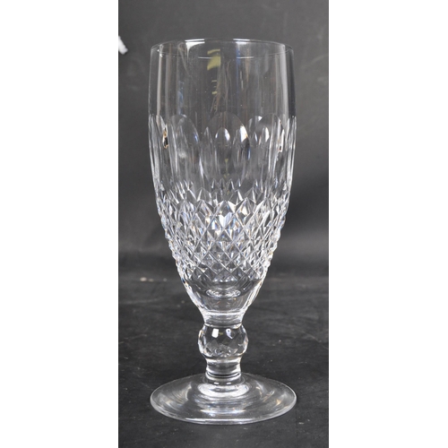 642 - A set of six vintage 20th century Waterford Crystal 'Lismore' pilsner / short stemmed flute cut glas... 