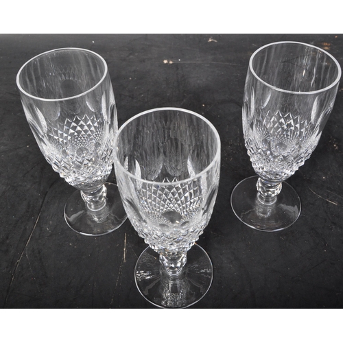 642 - A set of six vintage 20th century Waterford Crystal 'Lismore' pilsner / short stemmed flute cut glas... 