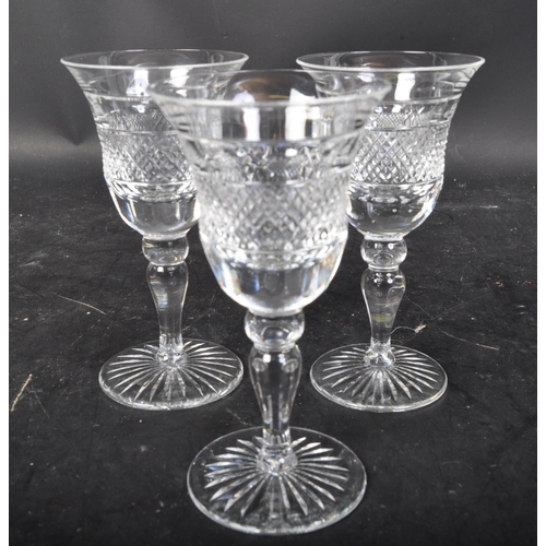 646 - A set of six vintage 20th century Waterford Crystal 'Lismore' sherry / aperitif cut glass drinking g... 