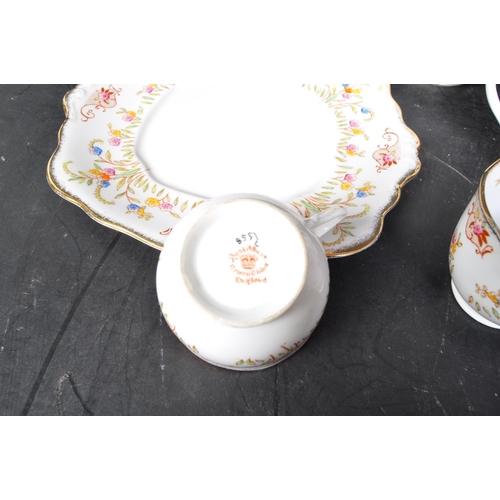 652 - A Royal Albert porcelain tea service comprising of cups, saucers, plates etc. Stamped to underside. ... 