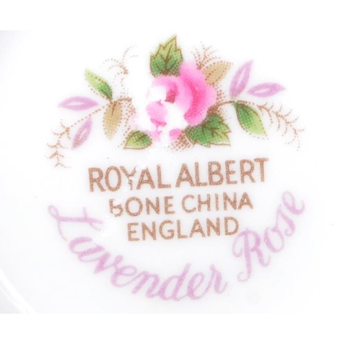 680 - Royal Albert - Lavender Rose - A vintage 20th century bone china Royal Albert bone china tea service... 