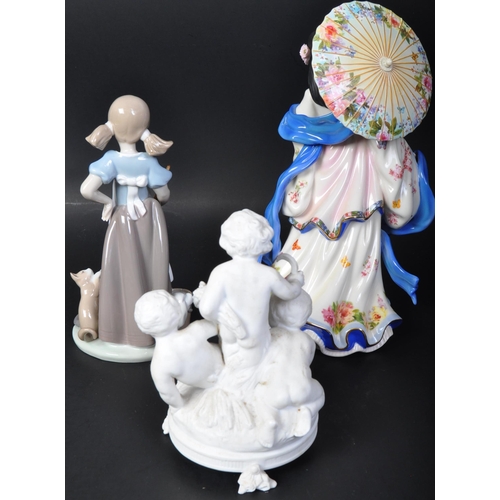 722 - An assortment of Victorian 19th century & later century bone china porcelain items. The lot comprisi... 