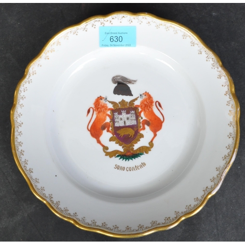 743 - A collection of early 20th century porcelain cabinet plates to include a believed Meissen Carl Tiech... 