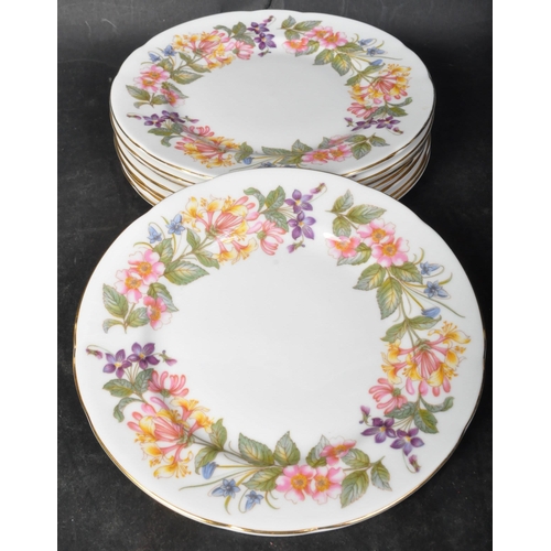 745 - A vintage 20th century bone china Royal Albert tea service in the Country Lane. The service comprisi... 