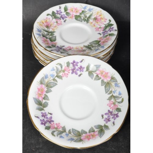 745 - A vintage 20th century bone china Royal Albert tea service in the Country Lane. The service comprisi... 