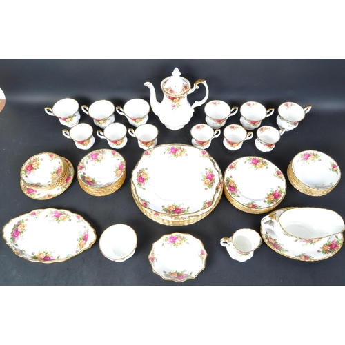 773 - Royal Albert - Old Country Roses tea / dinner service. Vintage 20th Century circa 1960's. Comprising... 